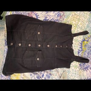 DIVIDED black OVERALLS denim